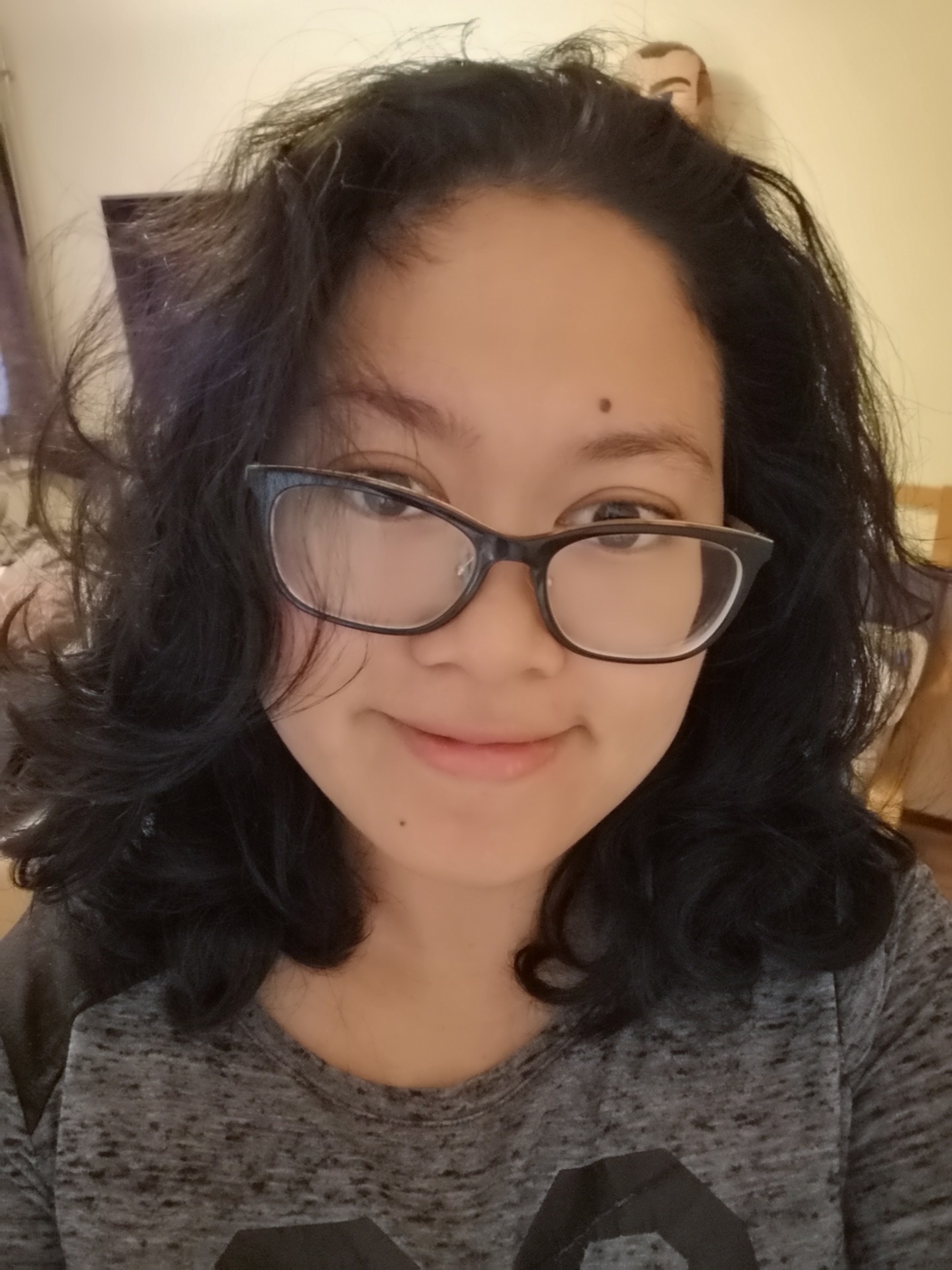 My "before" pic - thick fuzzy dry hair